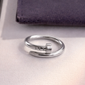 Silver Cartier Nail Ring