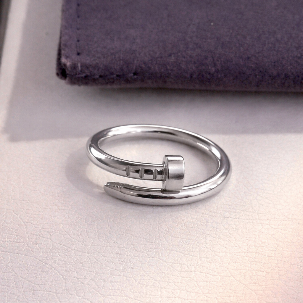 Silver Cartier Nail Ring