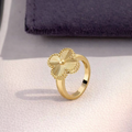 Golden clover Ring