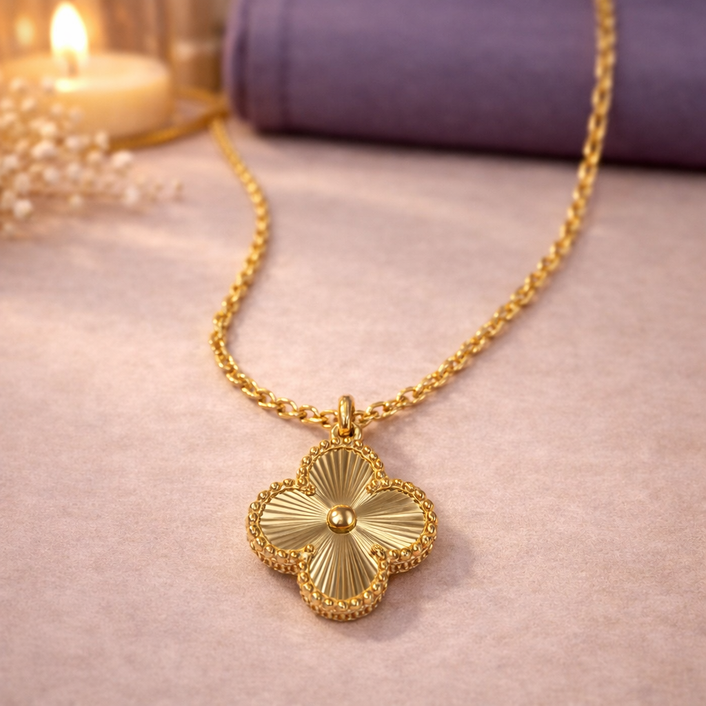 Golden Clover Necklace