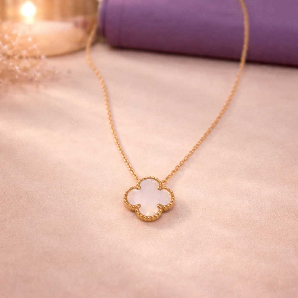 White Clover Necklace