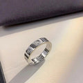 cartier stone silver ring